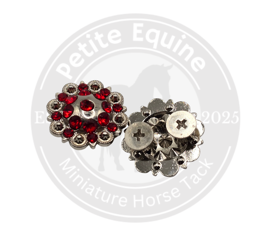 Rhinestone Conchos | Red