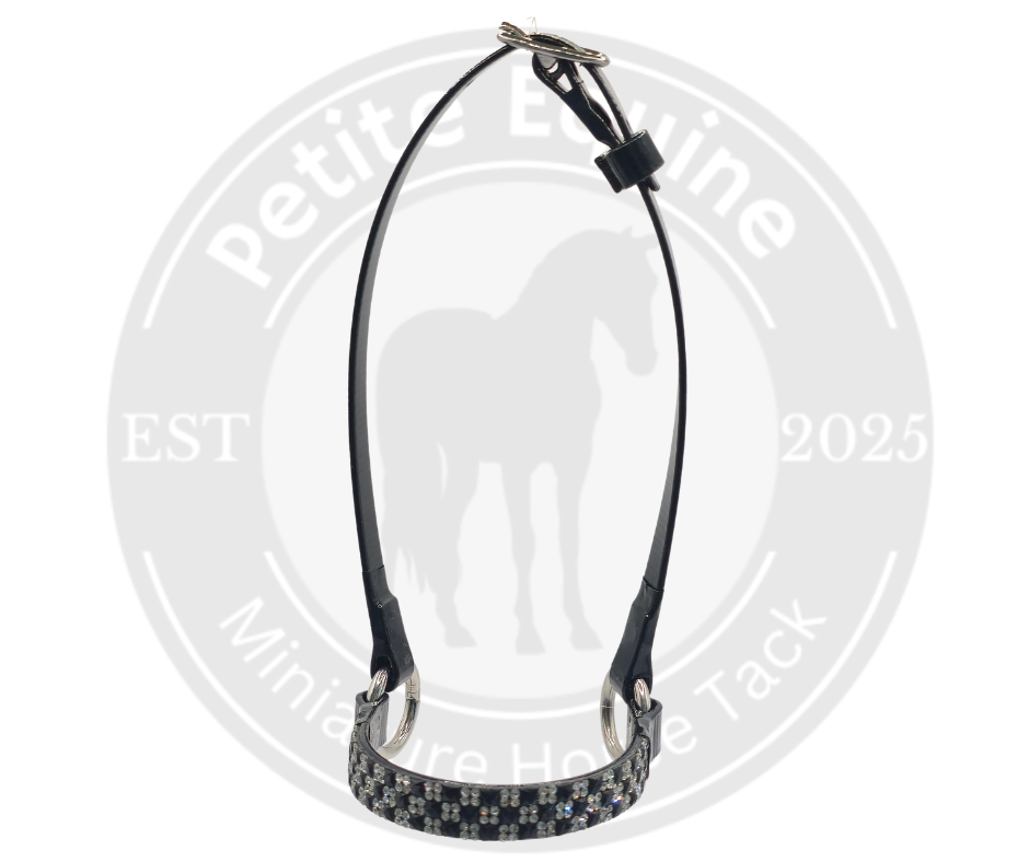 Junior Crown Show Halter | Black And Clear Checkerboard