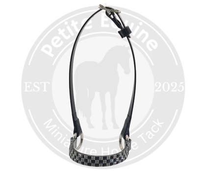 Junior Crown Show Halter | Black And Clear Checkerboard