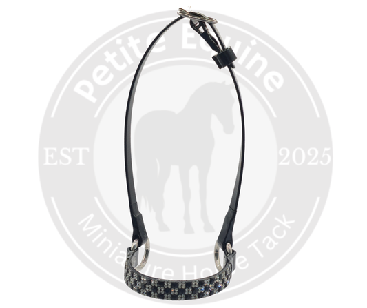 Junior Crown Show Halter | Black And Clear Checkerboard