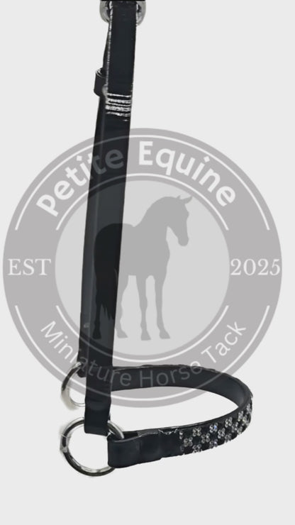 Junior Crown Show Halter | Black And Clear Checkerboard