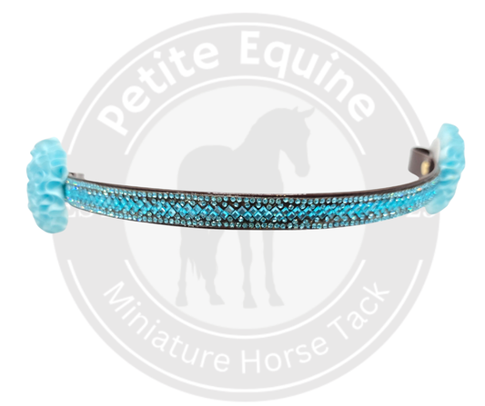 Rhinestone Browband| Aqua