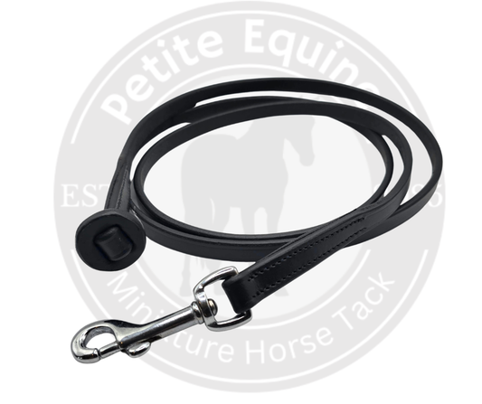 Leather Show Lead | Chrome Clip