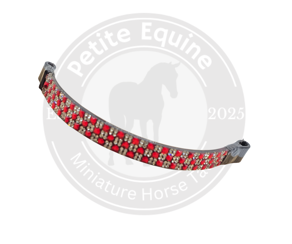 J Hook Noseband | Red Checkerboard