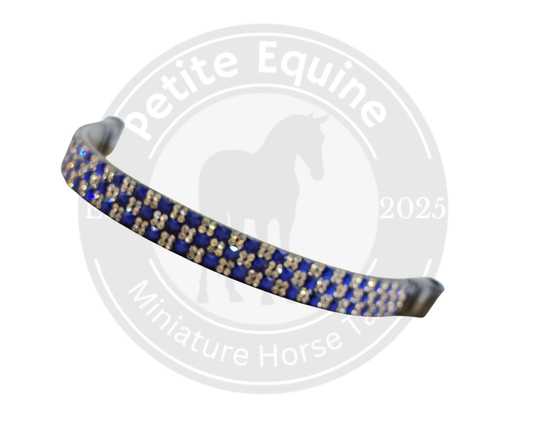 J Hook Noseband | Royal Blue Checkerboard